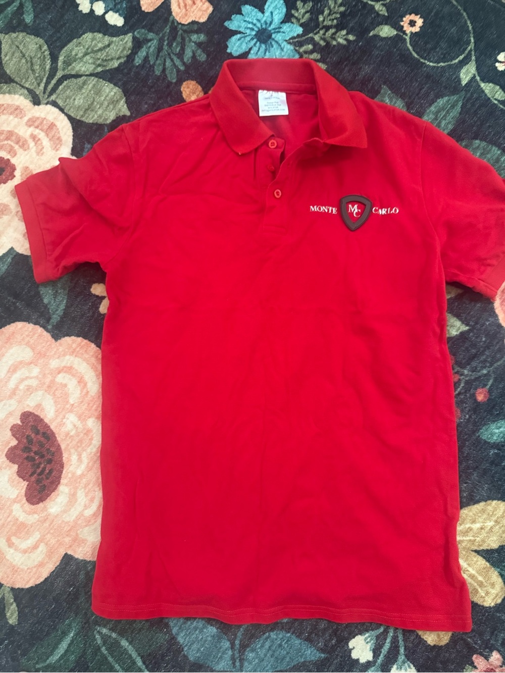 MONTE CARLO Men’s Red Cotton Polo Shirt‎